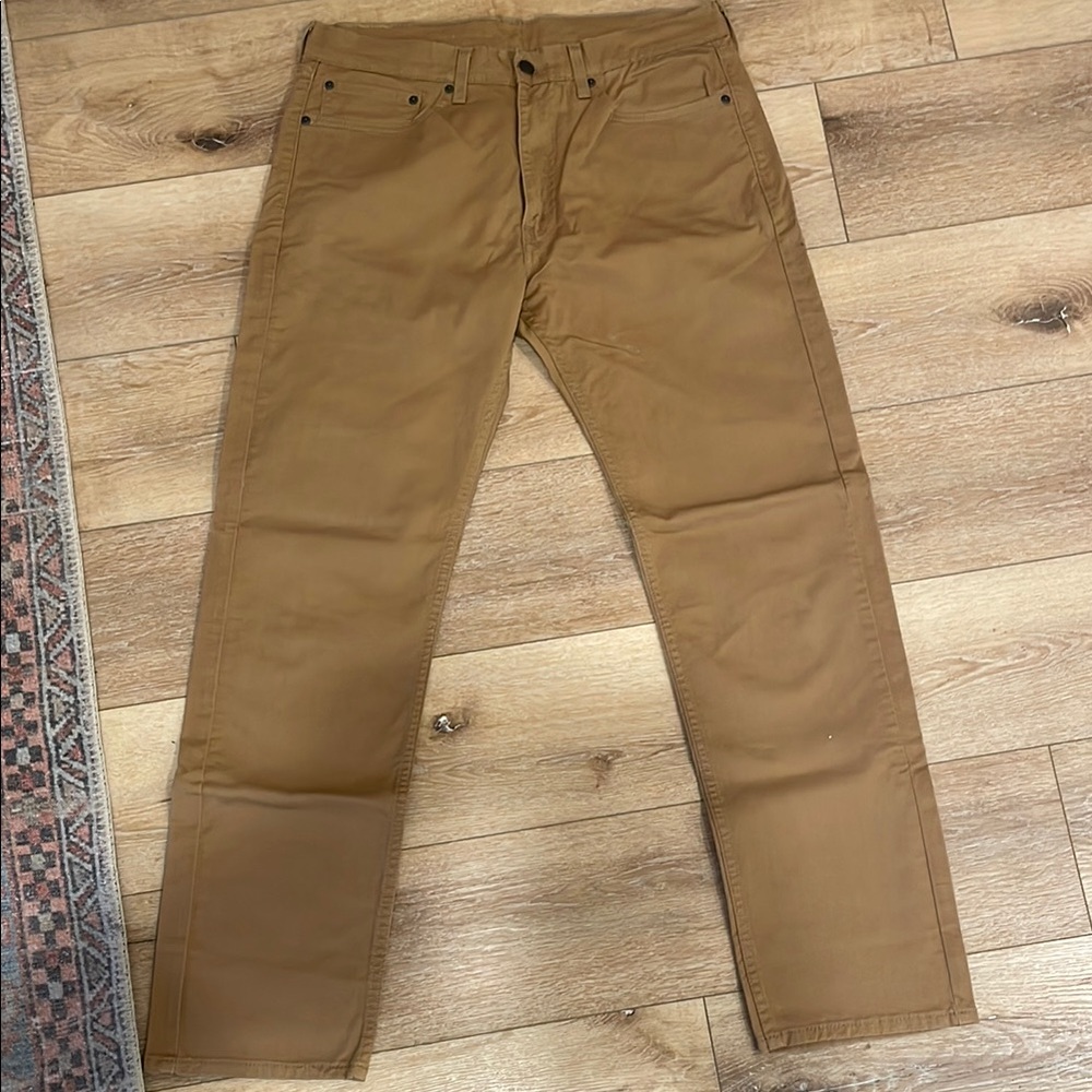 Levi's Men's Straight Jeans in Tan